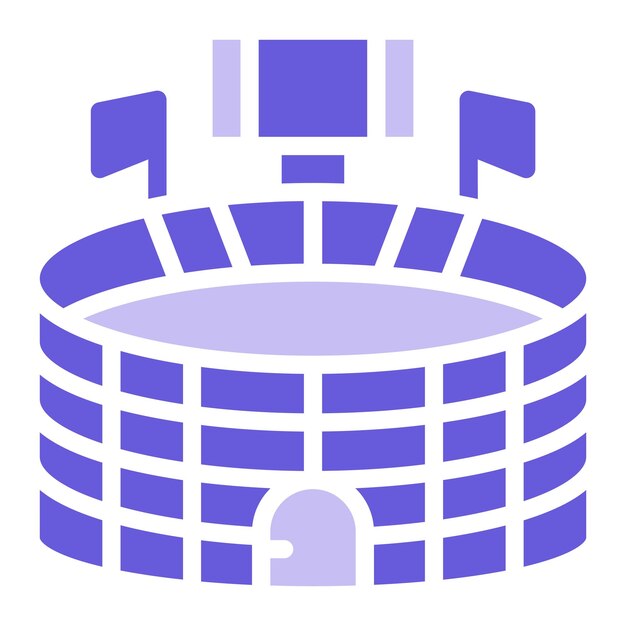 Ilustración vectorial del estadio