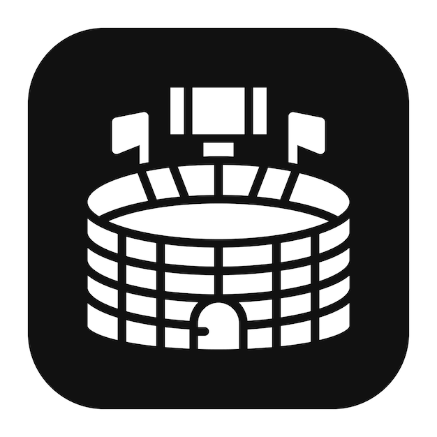 Ilustración vectorial del estadio