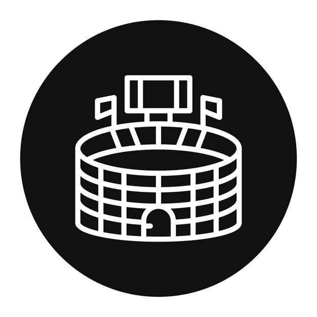 Ilustración vectorial del estadio