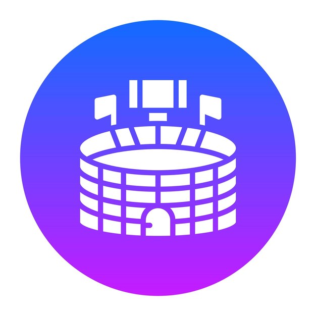 Ilustración vectorial del estadio