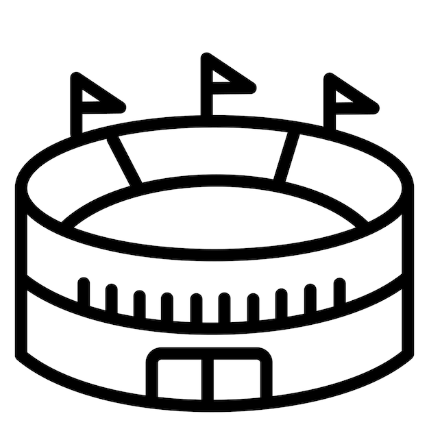 Ilustración vectorial del estadio