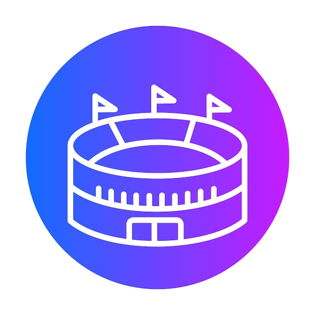 Ilustración vectorial del estadio