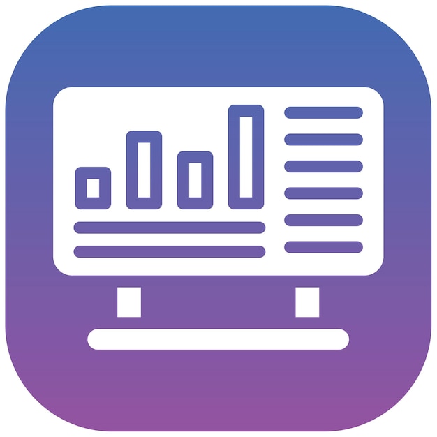 Ilustración vectorial de estadísticas en línea