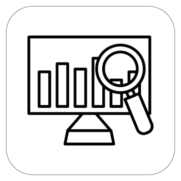 Ilustración vectorial de las estadísticas de mercado