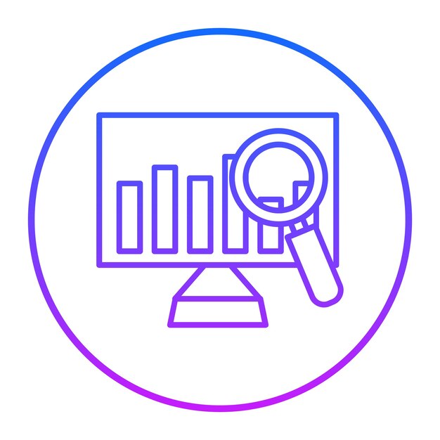 Ilustración vectorial de las estadísticas de mercado