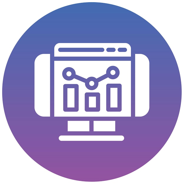 Ilustración vectorial de las estadísticas del sitio web