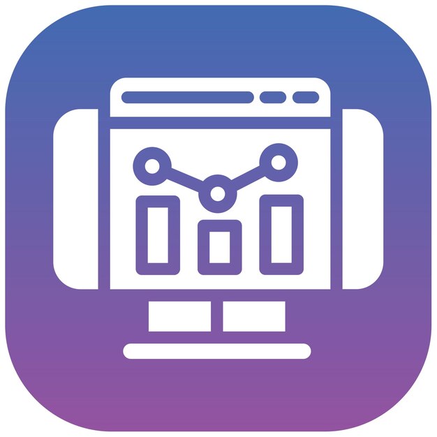 Ilustración vectorial de las estadísticas del sitio web
