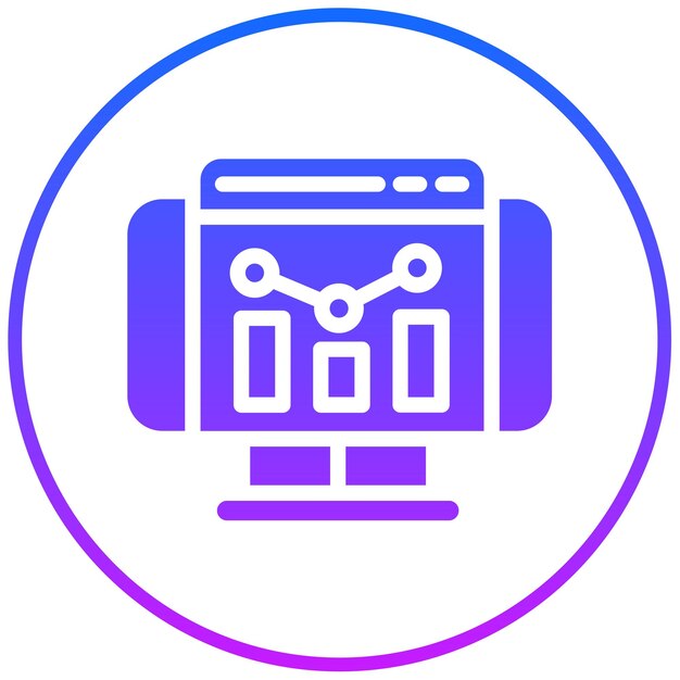 Ilustración vectorial de las estadísticas del sitio web