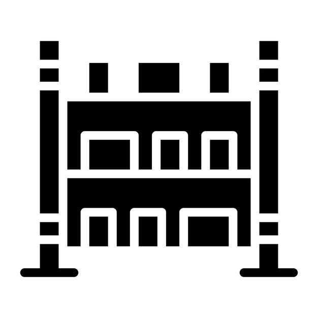 Ilustración vectorial de las estanterías