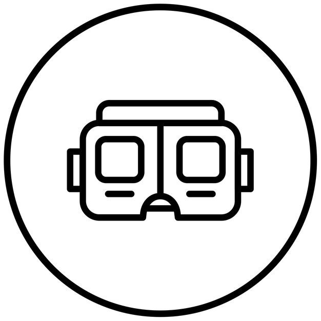 Ilustración vectorial estereoscópica