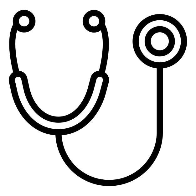 Ilustración vectorial del estetoscopio