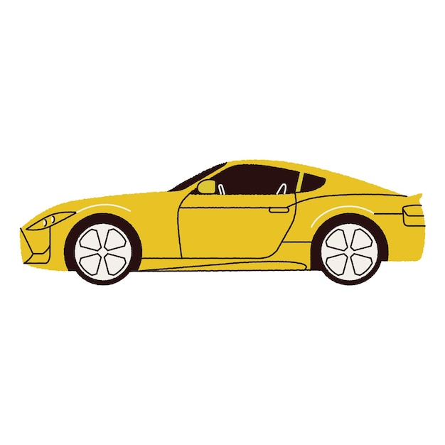 Ilustración vectorial estilizada de un coche