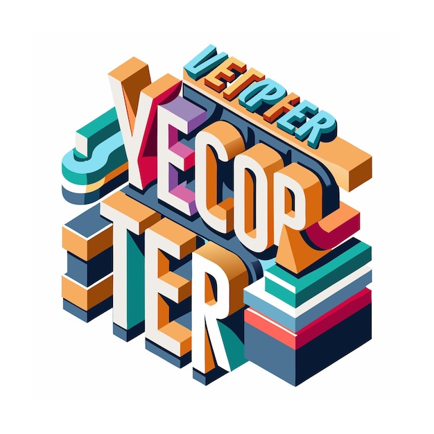 Ilustración vectorial de estilo 3D