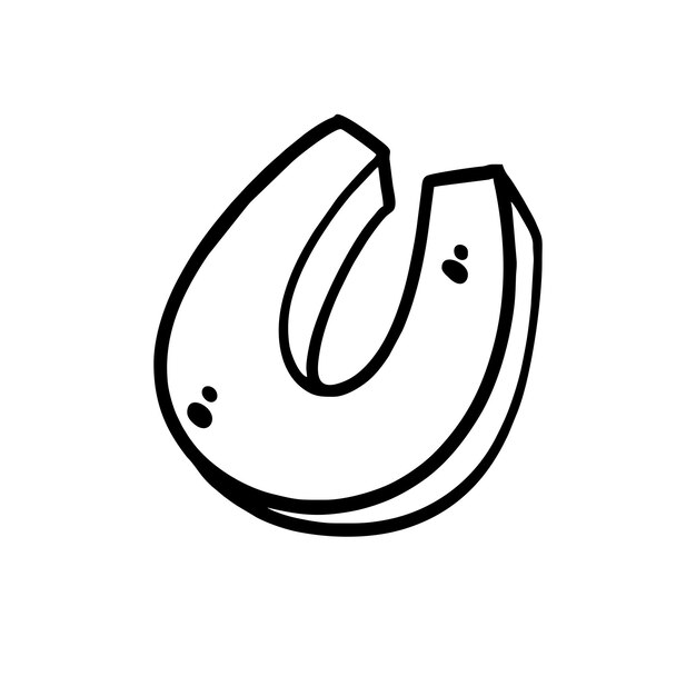 Ilustración vectorial del estilo de arte Doodle de imán dibujado a mano