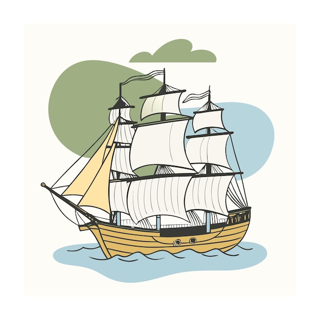 Ilustración vectorial de estilo de grabado antiguo