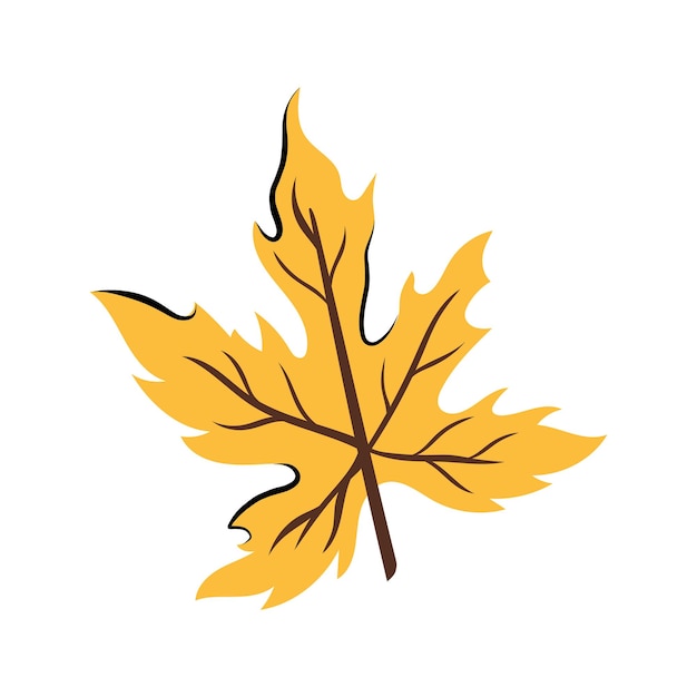 Ilustración vectorial en estilo plano y Doodle para el diseño de otoño