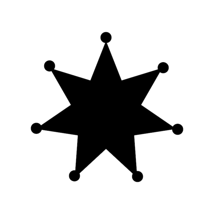 Vector ilustración vectorial de estrella