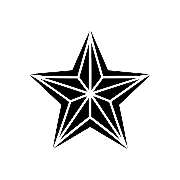 Ilustración vectorial de estrellas Clipart de dibujos animados y diseño de arte de líneas