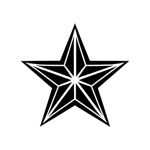 Ilustración vectorial de estrellas Clipart de dibujos animados y diseño de arte de líneas