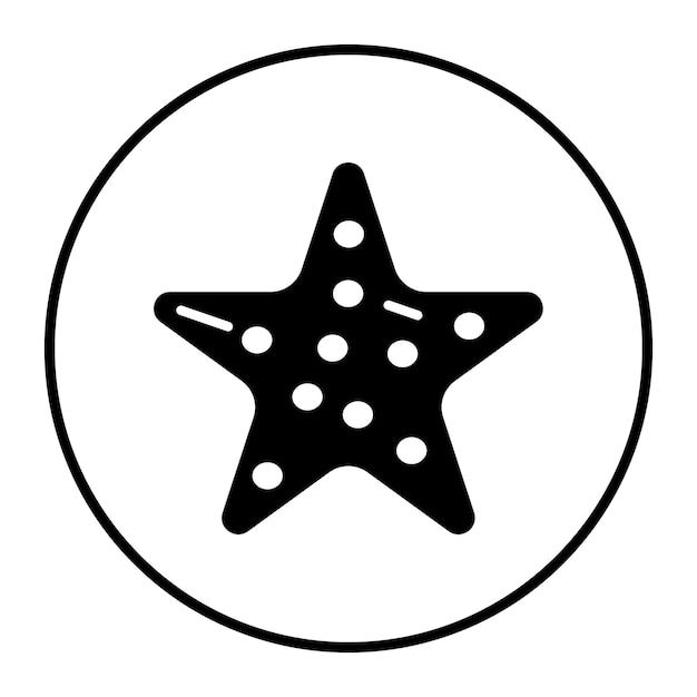 Ilustración vectorial de las estrellas de mar