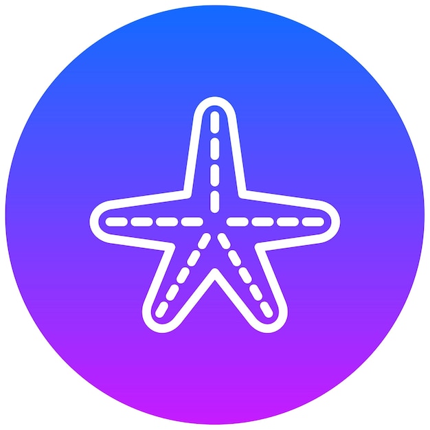 Ilustración vectorial de las estrellas de mar