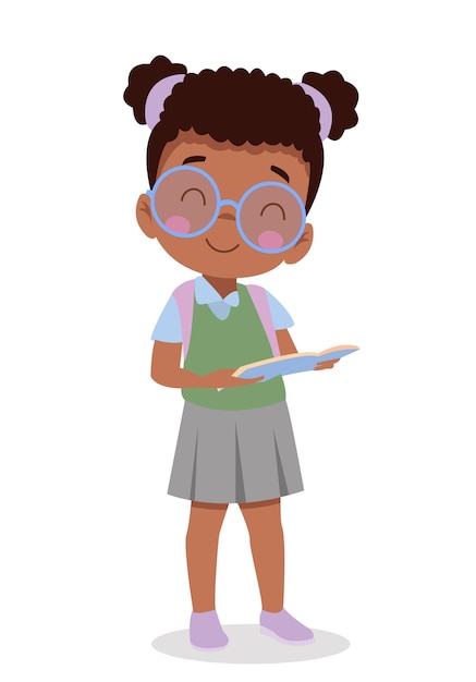 ilustración vectorial de estudiantes en diferentes posturas