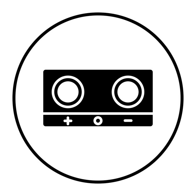 Ilustración vectorial de la estufa eléctrica