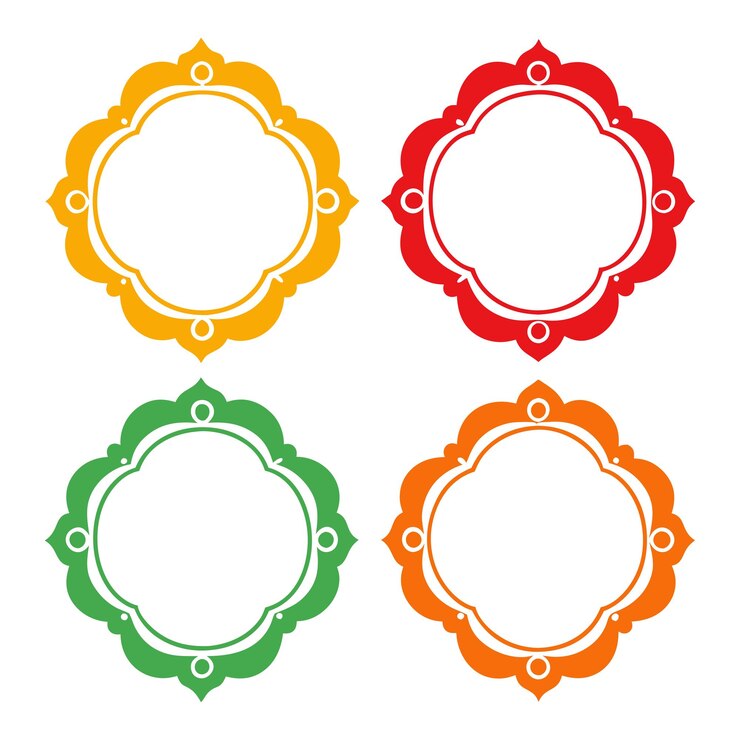 Ilustración vectorial de etiquetas adhesivas y marcos antiguos