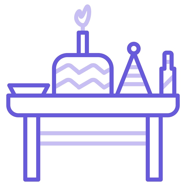 Ilustración vectorial de eventos de cumpleaños