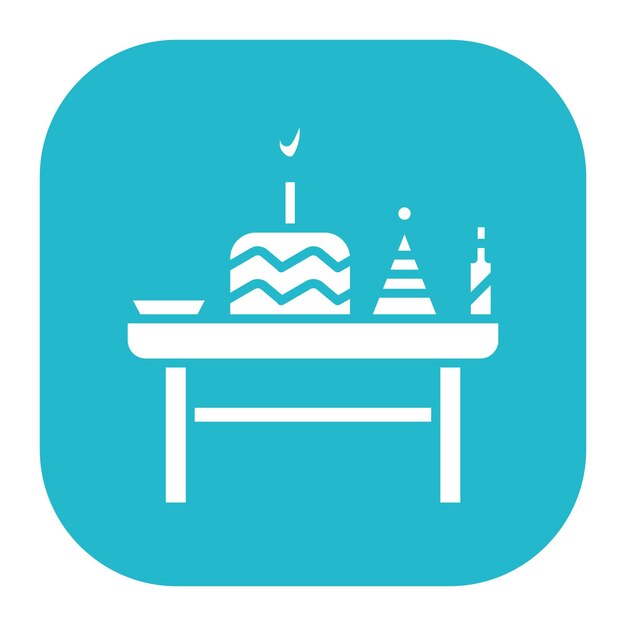 Ilustración vectorial de eventos de cumpleaños