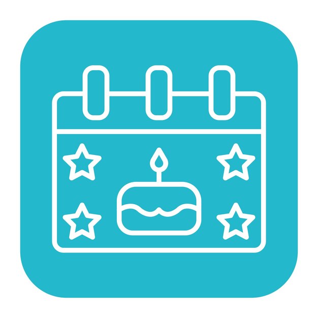 Ilustración vectorial de eventos de cumpleaños