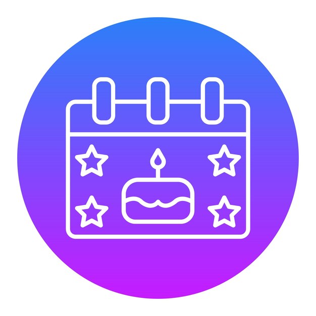 Ilustración vectorial de eventos de cumpleaños