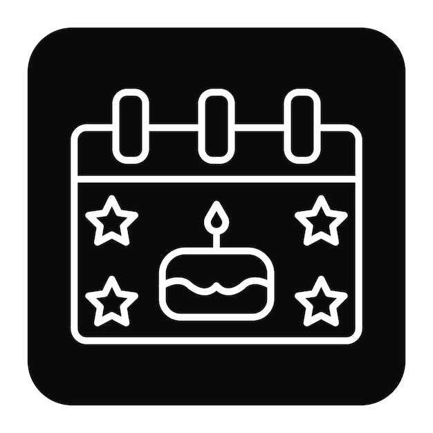 Ilustración vectorial de eventos de cumpleaños