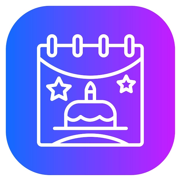 Ilustración vectorial de eventos de cumpleaños
