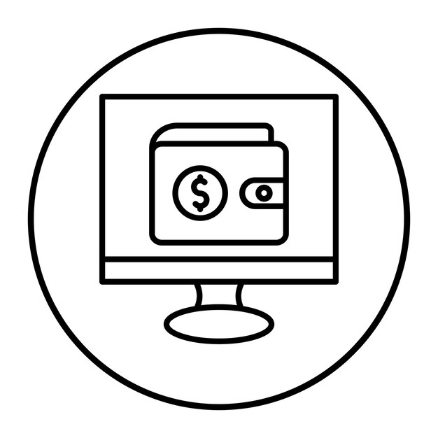 Ilustración vectorial de Ewallet