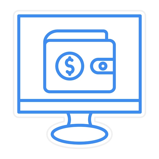 Ilustración vectorial de Ewallet