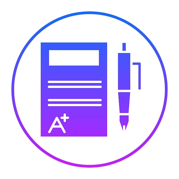 Ilustración vectorial de exámenes escolares