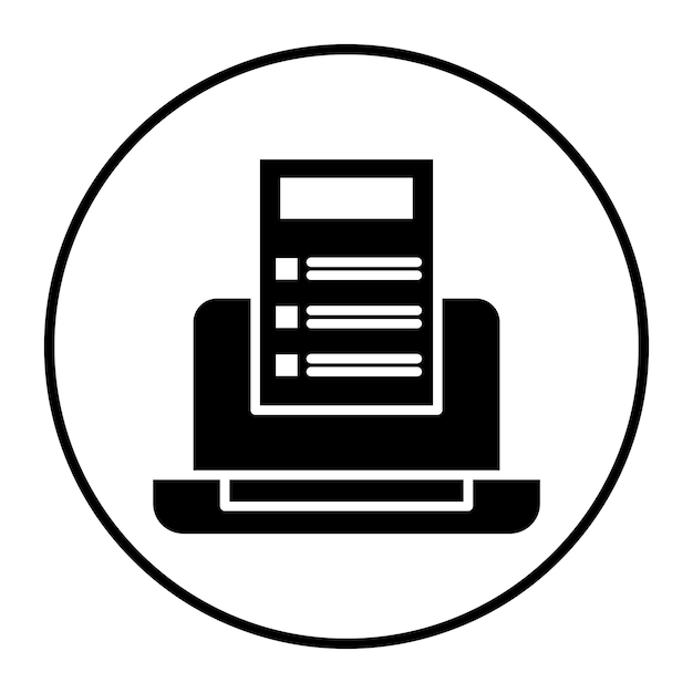 Ilustración vectorial de exámenes en línea