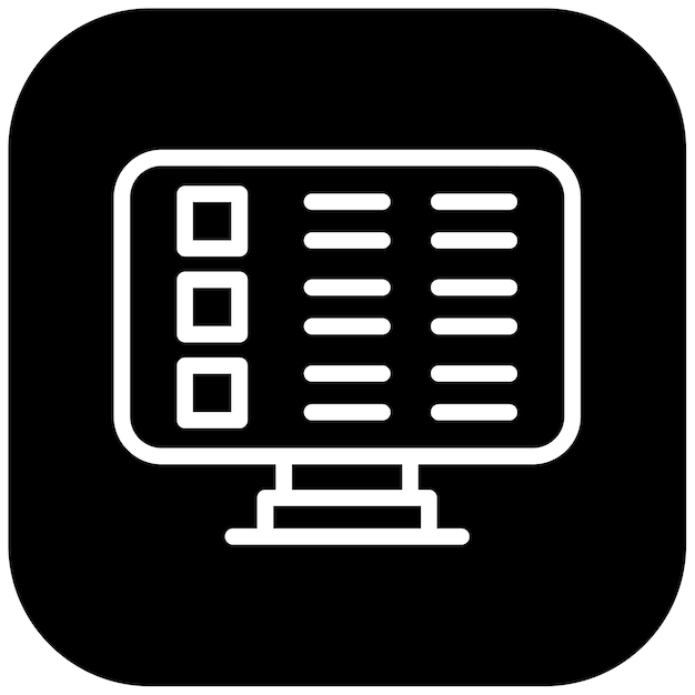 Ilustración vectorial de exámenes en línea