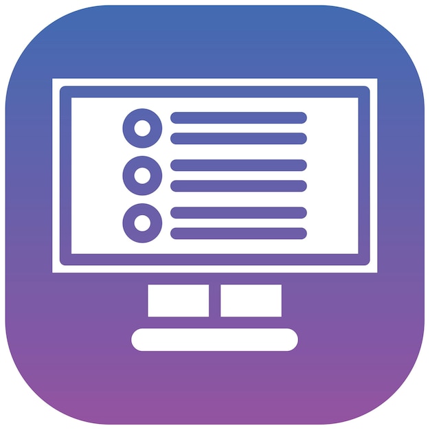Ilustración vectorial de exámenes en línea