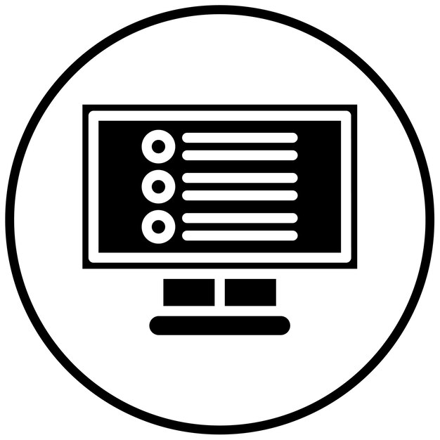 Ilustración vectorial de exámenes en línea