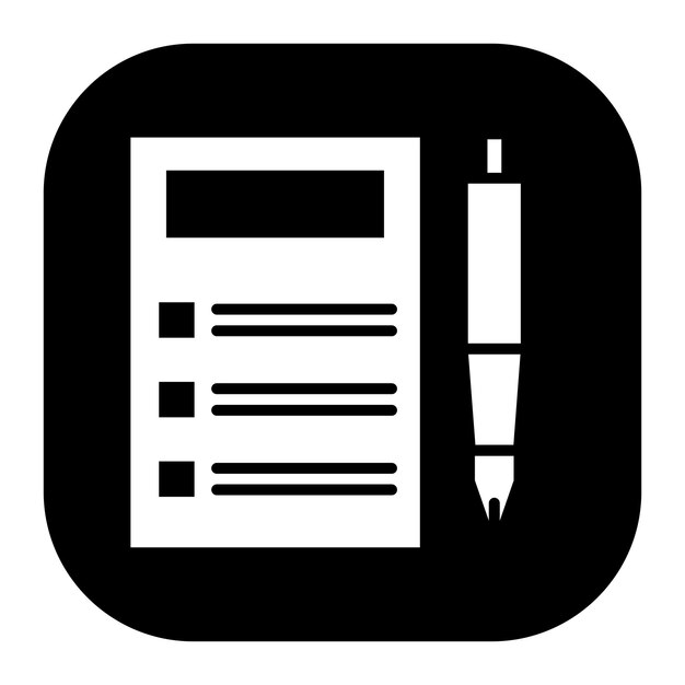 Ilustración vectorial de exámenes