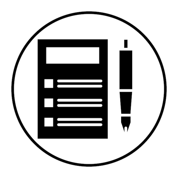 Ilustración vectorial de exámenes