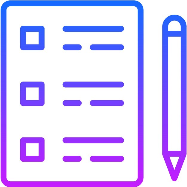 Ilustración vectorial de exámenes