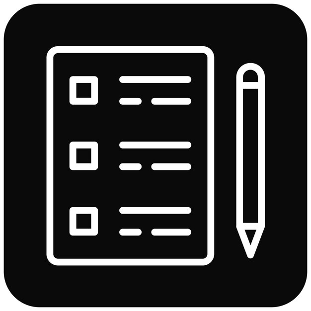Ilustración vectorial de exámenes