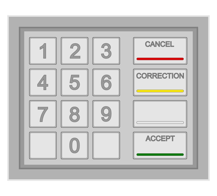 Vector ilustración vectorial de las existencias de cajeros automáticos