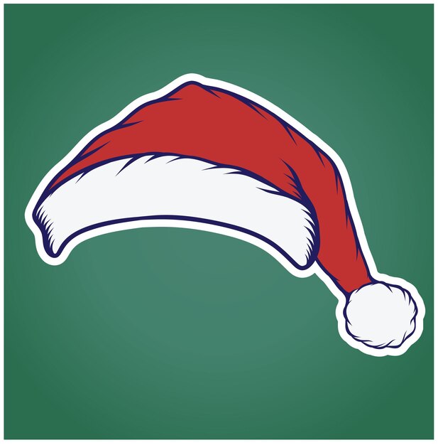 Ilustración vectorial de las existencias de Santa Claus Red Hat