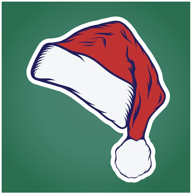 Ilustración vectorial de las existencias de Santa Claus Red Hat