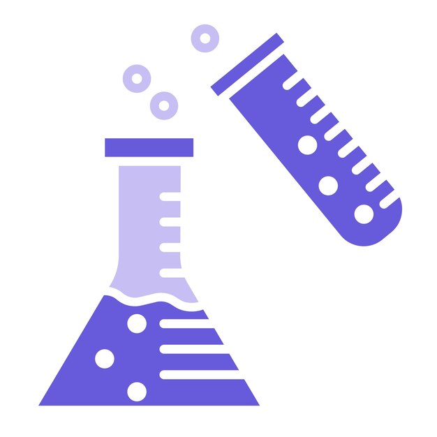Ilustración vectorial de experimentos químicos