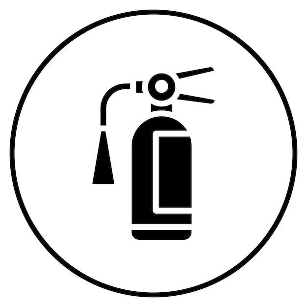 Ilustración vectorial del extintor de incendios